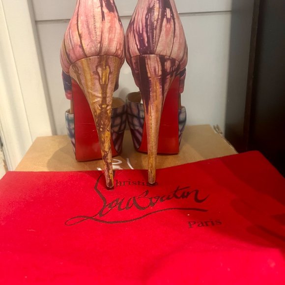 CHRISTIAN LOUBOUTIN, Pitou 150 Bazin, Size 37 - Picture 3 of 9